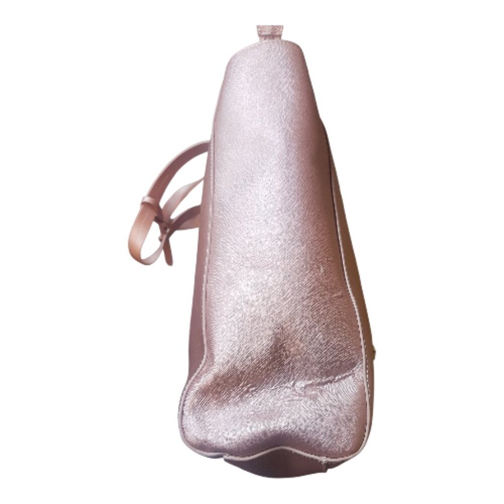 Joy Mangano Rose Pink Pre-loved Metallic Tote - Picture 4 of 4